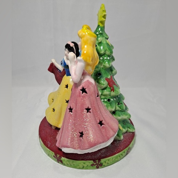 Disney Princesses Ceramic Lighted Christmas Tree Figurine Holiday UNTESTED - Picture 2 of 8